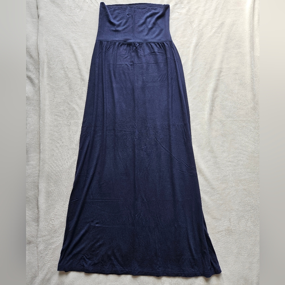 Navy Maxi Skirt